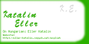 katalin eller business card